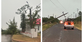 Vientos superiores a 100 km/h causan destrozos en Paysand�