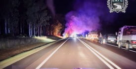 Un �mnibus se incendi� en Tacuaremb� 