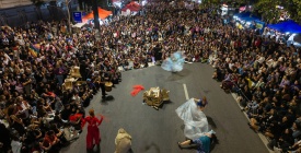 Organizaciones feministas marcharon por la avenida 18 de Julio, por el D�a Internacional de la Mujer