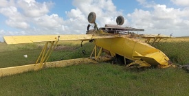 Un avion fumigador se estrell� en un paraje pr�ximo a R�o Branco