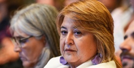 Sandra Lazo dijo que el reclamo de retirar las estructuras de las patrulleras oce�nicas �es lo que corresponde�