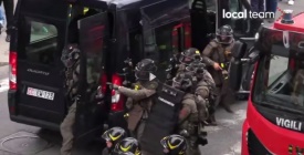 Ladrones de un banco italiano lograron escapar por un t�nel tras la liberaci�n de casi 30 rehenes