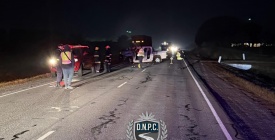 Siniestro de tr�nsito grave en Ruta 3 deja a dos ciudadanos argentinos en CTI