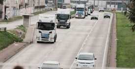 Los camioneros autoconvocados levantaron transitoriamente el paro y las movilizaciones