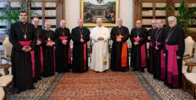 Los obispos de Uruguay se reunieron hoy con el papa Le�n XIV en el marco de la visita Ad Limina y en la previa a su llegada al pa�s