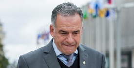 Orsi recibe en Torre Ejecutiva al vicepresidente del Gobierno que encabeza Bukele