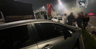 Ocho vehculos involucrados en siniestro de trnsito mltiple en Montevideo