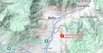 Ascienden a 16 los muertos por los deslizamientos de tierra en la localidad de Bello, norte de Colombia