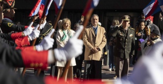 El presidente Yamand Orsi encabez el acto por los 195 aos de la Jura de la Constitucin
