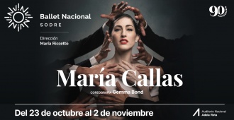 El Ballet Nacional del Sodre estrena, "Mara Callas". Funciones desde el 23 de octubre al 2 de noviembre
