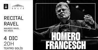En el aniversario 150 del nacimiento de Maurice Ravel, el Teatro Sols anuncia el regreso del concertista Homero Francesch