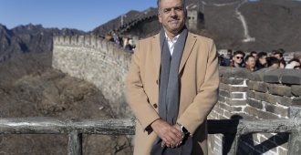 Orsi recorri� la Gran Muralla China y Ciudad Prohibida, previo a su encuentro con Xi Jinping