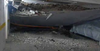 Se derrumb� el estacionamiento de un edificio en Parque Patricios