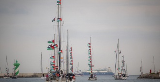 La Flotilla de la Libertad denunci� "intentos de intercepci�n" por parte de buques que creen israel�es en aguas cercanas a Grecia