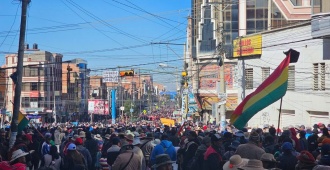 Gobierno de Bolivia confirma la muerte de una persona durante los enfrentamientos del fin de semana