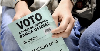 AEBU aprob� el preacuerdo alcanzado con el gobierno para el sector de la banca oficial, que alcanzar� a m�s de 7.000 trabajadores en todo el pa�s
