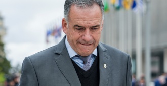 Orsi recibe en Torre Ejecutiva al vicepresidente del Gobierno que encabeza Bukele