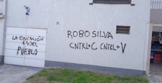 Silva denunciar pintadas en su casa 