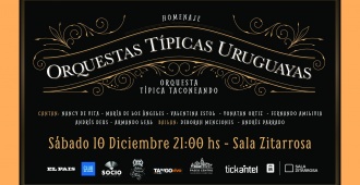 Fiesta de tango: El sábado 10 de diciembre rendirán tributo a las grandes orquestas típicas del Uruguay en Sala Zitarrosa