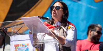 La presidenta de ATSS Karina Sosa, dice que el impulso del plebiscito que elimina las AFAPS es un hecho hist�rico