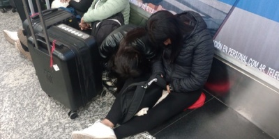 Hay paro de maleteros en Aeroparque