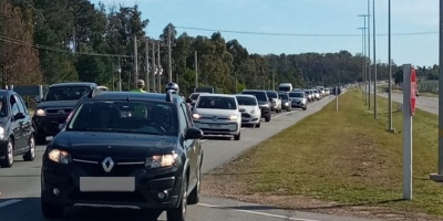 Un peat�n muri� al ser embestido en ruta Interbalnearia 