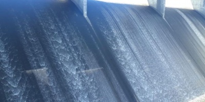 El embalse de Paso Severino comenz� a desbordarse tras las intensas lluvias registradas en los �ltimos d�as