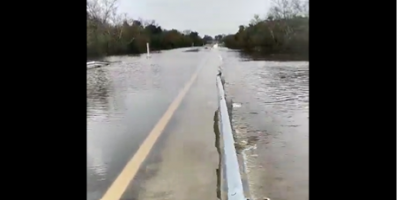 Cruce entre Bayardi y Umpierrez por presunta inundaci�n de puente en La Charqueada