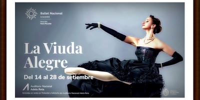 En vibrante versin y con sala colmada, el Ballet Nacional del Sodre estren este jueves 14 "La viuda Alegre"