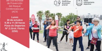 El pr�ximo lunes 30 de octubre se realizar� una jornada de actividad f�sica y recreativa en la Plaza de Deportes N�2 