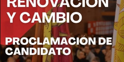 Renovaci�n y Cambio del Partido Colorado realizar� esta tarde un evento de proclamaci�n de candidato de Renovaci�n y Cambio