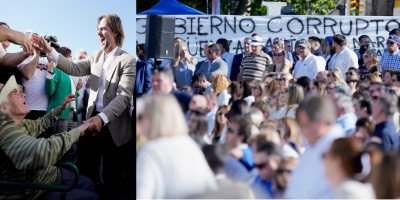 En medio de un ambiente tenso y un intenso operativo policial, el Presidente Lacalle Pou Inaugur� un hospital en el cerro