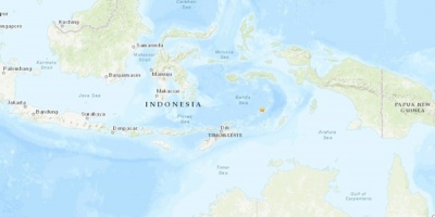 Registrado un terremoto de magnitud 7,2 en el mar de Banda, en las costas de Indonesia y Timor Oriental