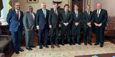 Milei en la Casa Blanca expres� su defensa en  los valores de la libertad