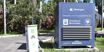 La IM inaugur� una m�quina generadora de agua potable con tecnolog�a de Watergen, donada por la empresa Buquebus