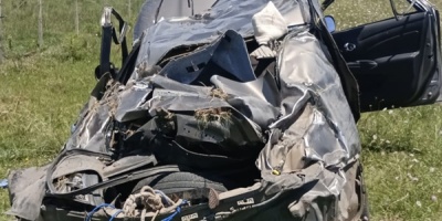Un hombre de 41 a�os falleci� tras despistar con su auto en Ruta 86, Km 47