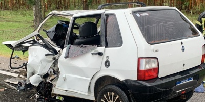 Un choque frontal dej� como saldo un fallecido en las proximidades de San Jacinto, Canelones