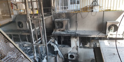 Investigan causas del incendio en el edificio del Servicio Nacional de Sangre