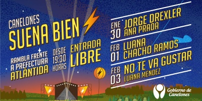 Nueva edici�n del festival �Canelones Suena Bien� este 30 de enero y 1 y 2 de febrero