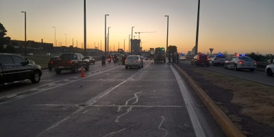 Falleci� motociclista en los Accesos a Montevideo