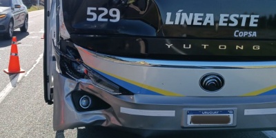 Un hombre falleci� tras ser embestido por un �mnibus del transporte interdepartamental en Maldonado