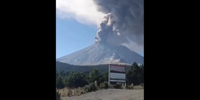 El volc�n Popocat�petl oblig� a cancelar 22 vuelos en el aeropuerto de Ciudad de M�xico