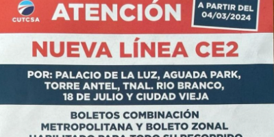 Nueva l�nea urbana comenzar� a funcionar este lunes