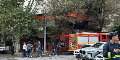 Se incendi� un local gastron�mico en Pocitos