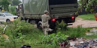 Florida amaneci� con una gran creciente del R�o Santa Luc�a Chico