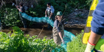 La Intendencia de Montevideo ampli� el uso de biobardas a m�s cursos de agua capitalinos