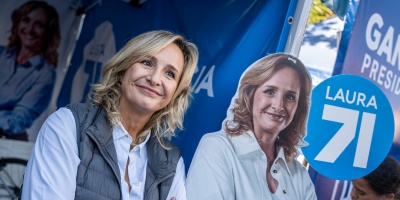 Raffo se mostr� entusiasmada con el crecimiento dentro del Partido Nacional que, seg�n encuestas la ubican en el segundo lugar