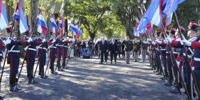 Lacalle Pou particip en aniversario de Batalla de Las Piedras y Da del Ejrcito Nacional