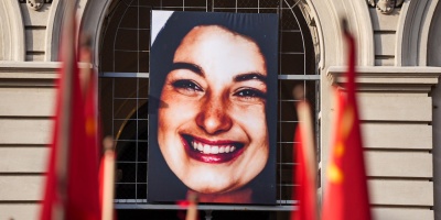 Se realizaron las exequias de Amelia Sanjurjo  en el hall de Udelar. Luego sus restos fueron inhumados en el cementerio de La Teja