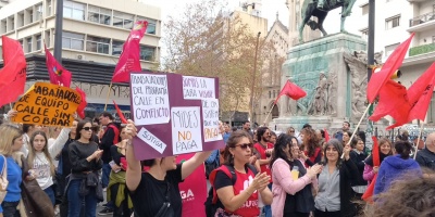 UT-Mides realiz� un paro general parcial y se manifestaron frente al ministerio por 13 contratos de trabajadores que no se renovaron 